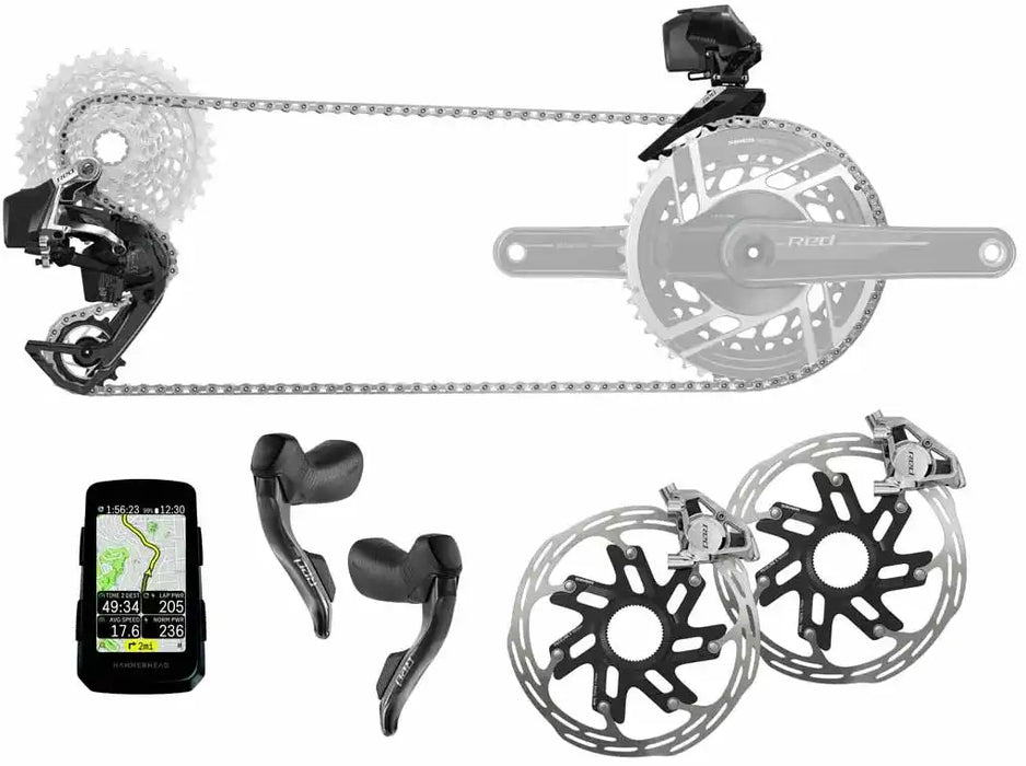 SRAM Red E1 AXS eTap 12sp HRD Groupset