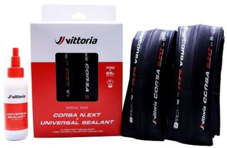 Vittoria Corsa N.EXT G2 TLR Tubeless Folding Road Tyre Twin Pack