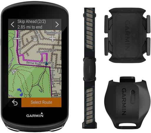 Garmin Edge 1030 Plus GPS Computer Sensor Bundle Black | ABC Bikes