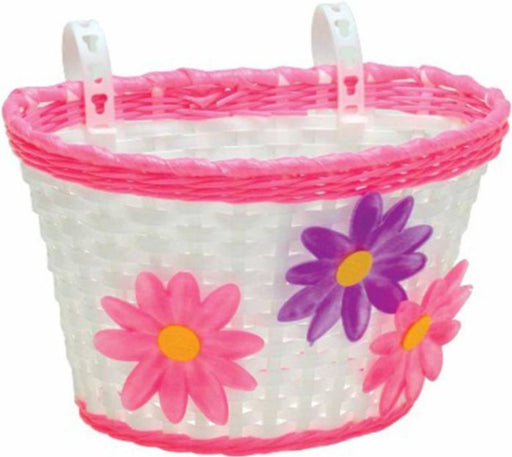 Bikecorp Kids Flower Basket White/Pink | ABC Bikes